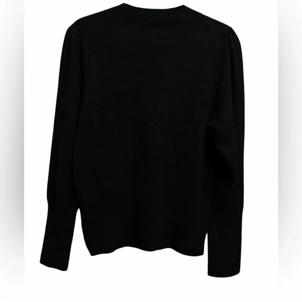 J. Crew Black Wool Blend Knit Sweater